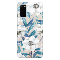 Casimoda Samsung Galaxy S20 rondom bedrukt hoesje - Touch of flowers