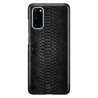 Casimoda Samsung Galaxy S20 rondom bedrukt hoesje - Black croco