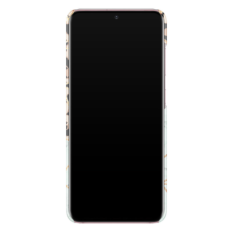 Casimoda Samsung Galaxy S20 rondom bedrukt hoesje - Luipaard marmer mint