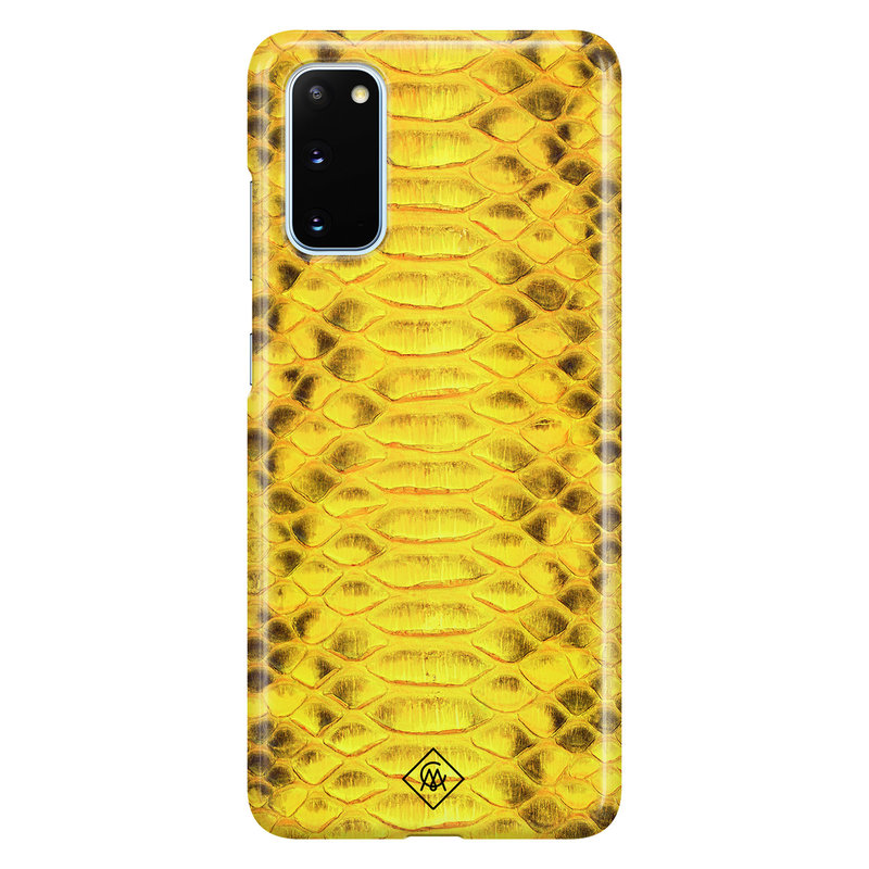 Casimoda Samsung Galaxy S20 rondom bedrukt hoesje - Yellow snake