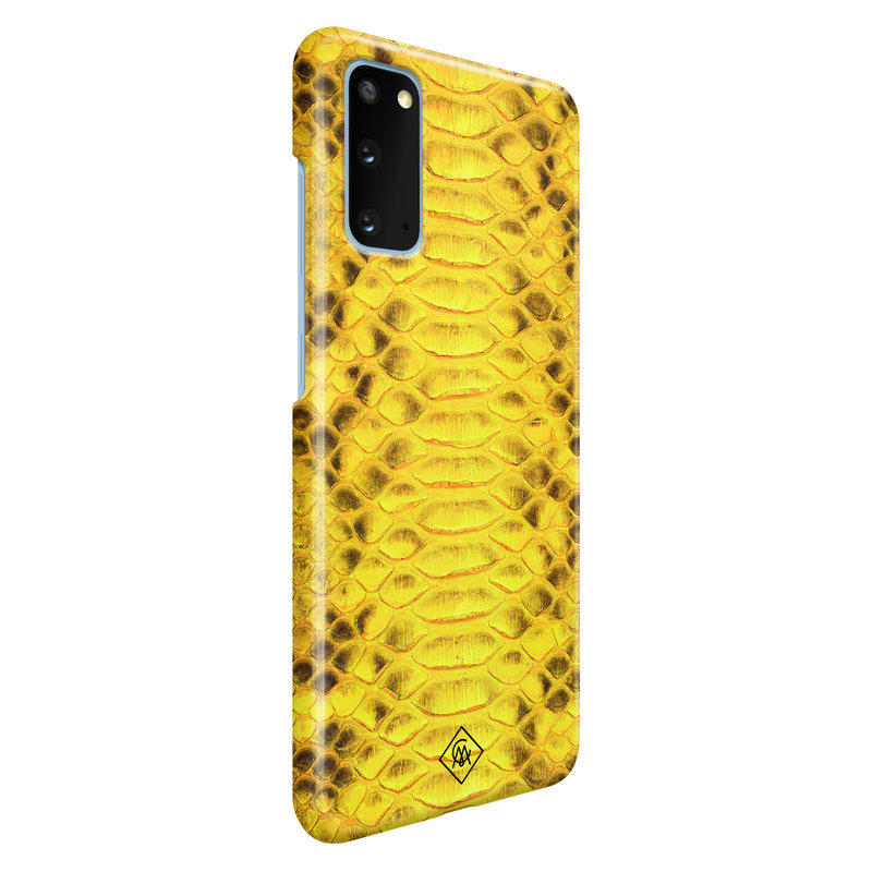 Casimoda Samsung Galaxy S20 rondom bedrukt hoesje - Yellow snake