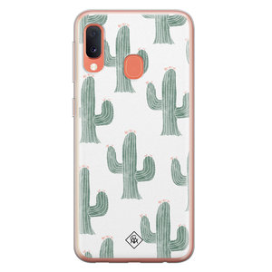 Casimoda Samsung Galaxy A20e siliconen hoesje - Cactus print