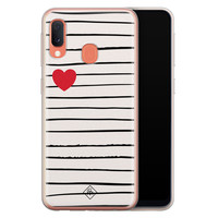 Casimoda Samsung Galaxy A20e siliconen hoesje - Heart queen