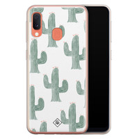 Casimoda Samsung Galaxy A20e siliconen telefoonhoesje - Cactus print