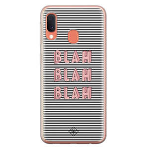 Casimoda Samsung Galaxy A20e siliconen hoesje - Blah blah blah