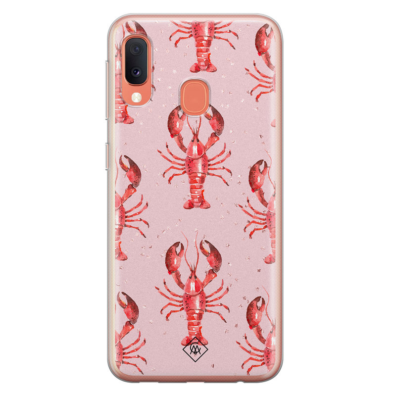 Casimoda Samsung Galaxy A20e siliconen telefoonhoesje - Lobster all the way