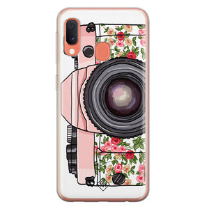 Casimoda Samsung Galaxy A20e siliconen telefoonhoesje - Hippie camera