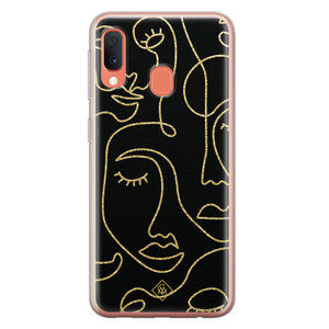 Casimoda Samsung Galaxy A20e siliconen hoesje - Abstract faces