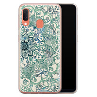 Casimoda Samsung Galaxy A20e siliconen hoesje - Mandala blauw