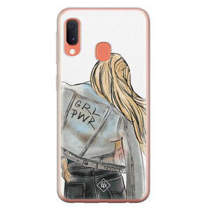 Casimoda Samsung Galaxy A20e siliconen hoesje - GRL PWR