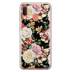 Casimoda Samsung Galaxy A20e siliconen hoesje - Flowerpower