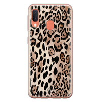 Casimoda Samsung Galaxy A20e siliconen hoesje - Golden wildcat