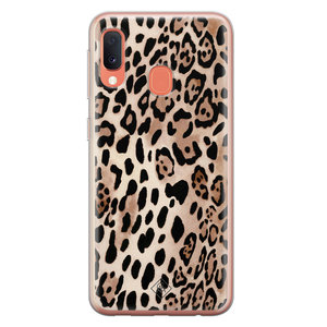 Casimoda Samsung Galaxy A20e siliconen hoesje - Golden wildcat