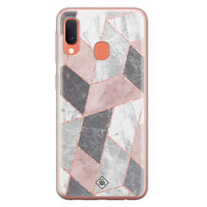 Casimoda Samsung Galaxy A20e siliconen hoesje - Stone grid