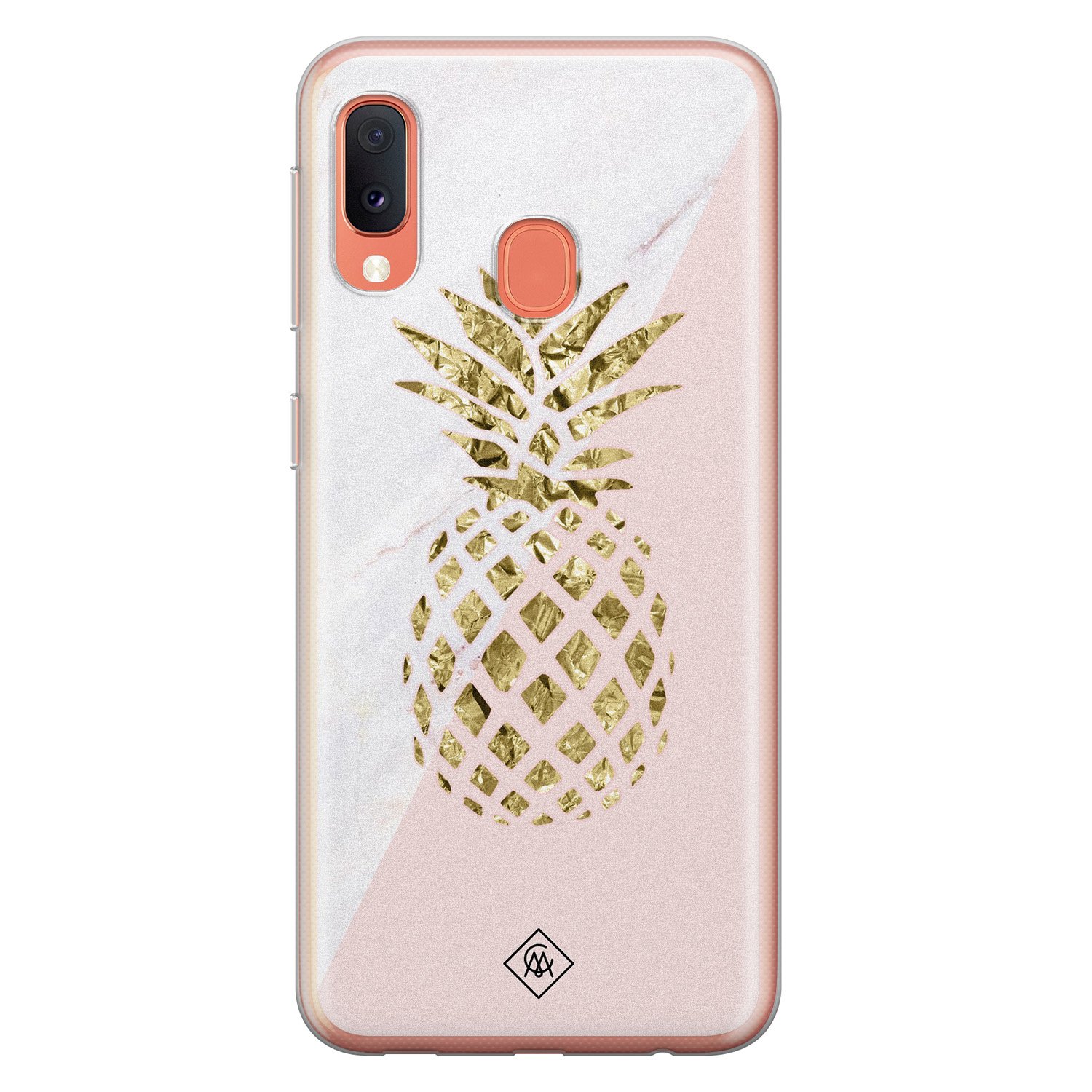 Samsung Galaxy A20e siliconen hoesje - Ananas