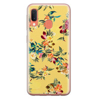 Casimoda Samsung Galaxy A20e siliconen hoesje - Floral days