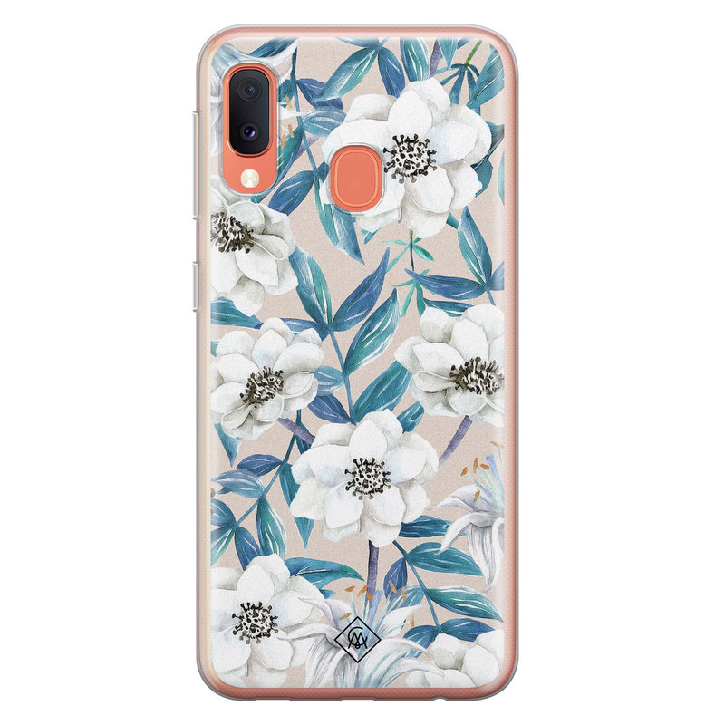 Casimoda Samsung Galaxy A20e siliconen telefoonhoesje - Touch of flowers