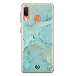 Casimoda Samsung Galaxy A20e siliconen hoesje - Touch of mint