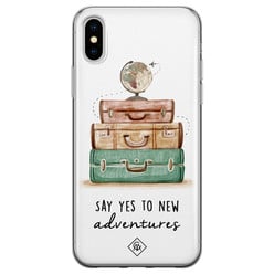 Casimoda iPhone X/XS siliconen hoesje - Wanderlust