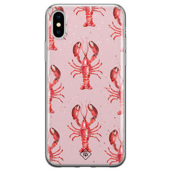 Casimoda iPhone X/XS siliconen hoesje - Lobster all the way