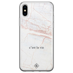 Casimoda iPhone X/XS siliconen hoesje - C'est la vie