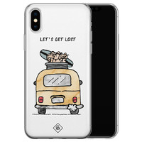 Casimoda iPhone X/XS siliconen hoesje - Let's get lost