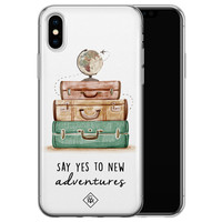 Casimoda iPhone X/XS siliconen hoesje - Wanderlust