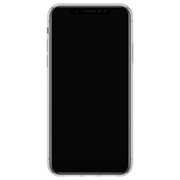 Casimoda iPhone X/XS siliconen telefoonhoesje - Palm leaves silhouette