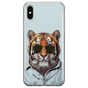 Casimoda iPhone X/XS siliconen hoesje - Tijger wild