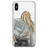 Casimoda iPhone X/XS siliconen hoesje - GRL PWR