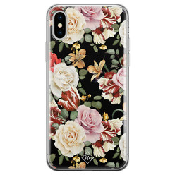 Casimoda iPhone X/XS siliconen hoesje - Flowerpower