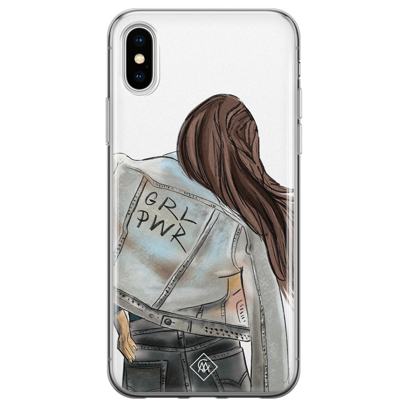 Casimoda iPhone X/XS siliconen hoesje - GRL PWR