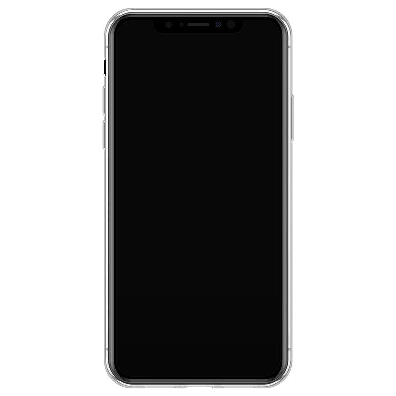 Casimoda iPhone X/XS siliconen hoesje - Luipaard marmer mint