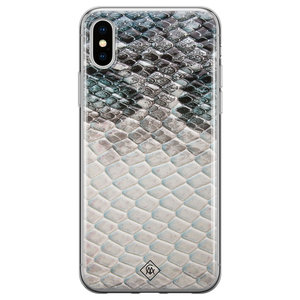 Casimoda iPhone X/XS siliconen hoesje - Oh my snake