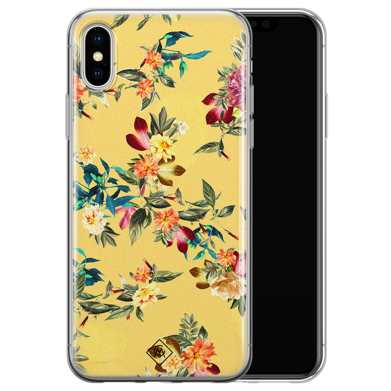 Casimoda iPhone X/XS siliconen hoesje - Floral days