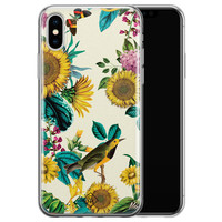 Casimoda iPhone X/XS siliconen hoesje - Sunflowers