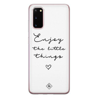 Casimoda Samsung Galaxy S20 siliconen hoesje - Enjoy life