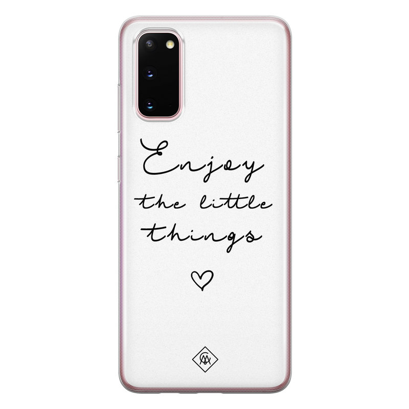 Casimoda Samsung Galaxy S20 siliconen hoesje - Enjoy life