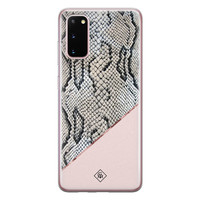 Casimoda Samsung Galaxy S20 siliconen hoesje - Snake print