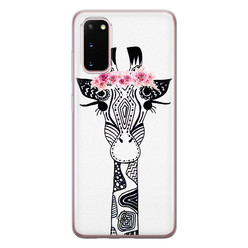 Casimoda Samsung Galaxy S20 siliconen hoesje - Giraffe