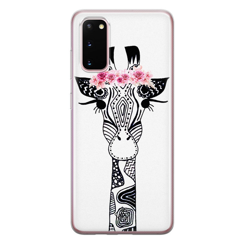 Casimoda Samsung Galaxy S20 siliconen telefoonhoesje - Giraffe