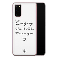 Casimoda Samsung Galaxy S20 siliconen hoesje - Enjoy life