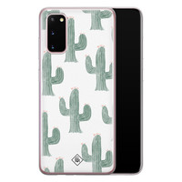 Casimoda Samsung Galaxy S20 siliconen telefoonhoesje - Cactus print