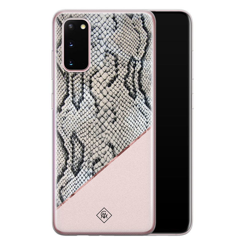 Casimoda Samsung Galaxy S20 siliconen hoesje - Snake print