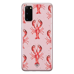 Casimoda Samsung Galaxy S20 siliconen hoesje - Lobster all the way