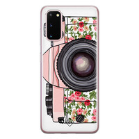 Casimoda Samsung Galaxy S20 siliconen telefoonhoesje - Hippie camera