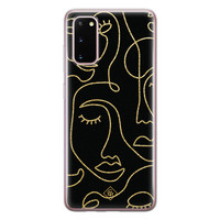 Casimoda Samsung Galaxy S20 siliconen hoesje - Abstract faces