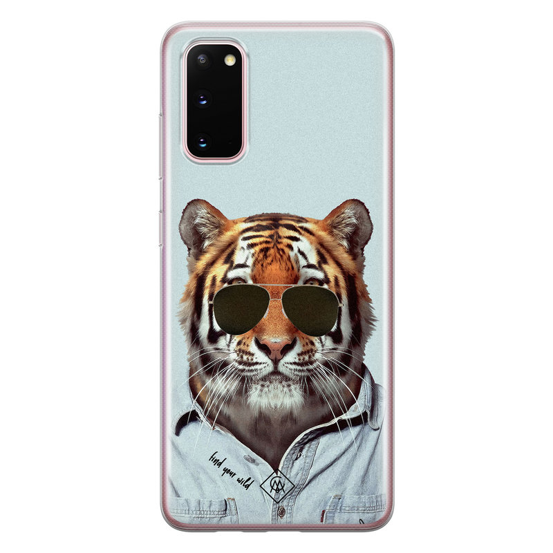 Casimoda Samsung Galaxy S20 siliconen hoesje - Tijger wild