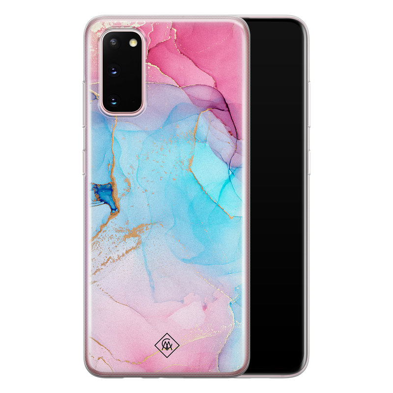 Casimoda Samsung Galaxy S20 siliconen hoesje - Marble colorbomb