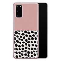 Casimoda Samsung Galaxy S20 siliconen hoesje - Pink dots